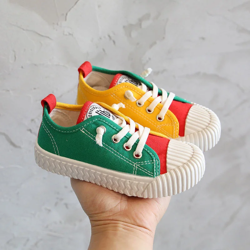 

One Foot Pedal Board Shoes Little White Shoes Boys' Summer Net Red Breathable Children's Shoes Baby Shoes Soft Sole Girls'