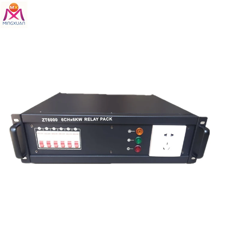

DMX Controller 6CH 6KW bakelite socket relay pack