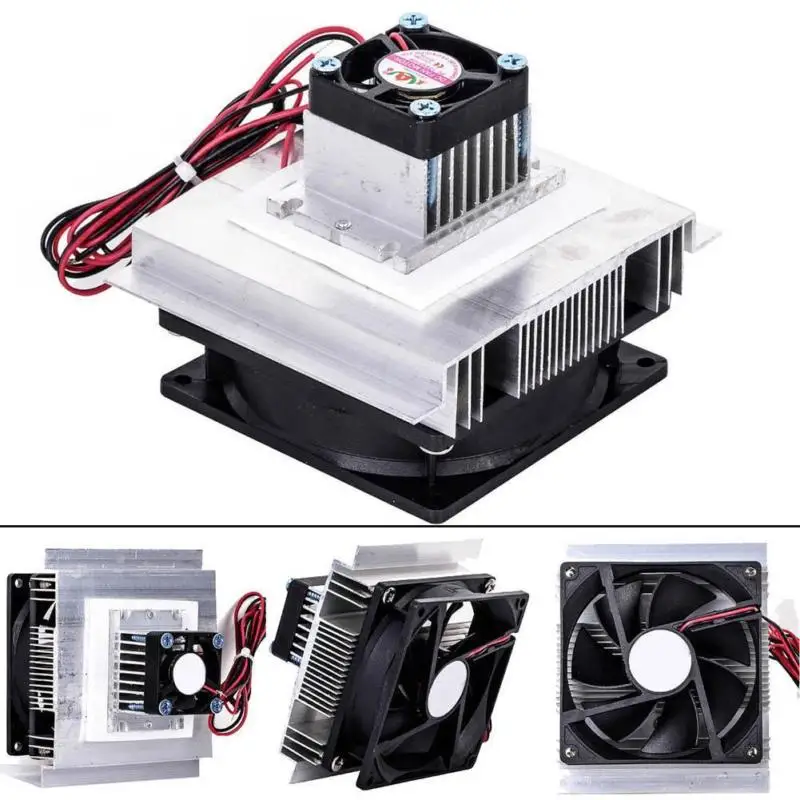 

12V 60W Thermoelectric Refrigeration Cooling System Kit Electronic Cooler Fan Heatsink Household Electric Equipment Accessories
