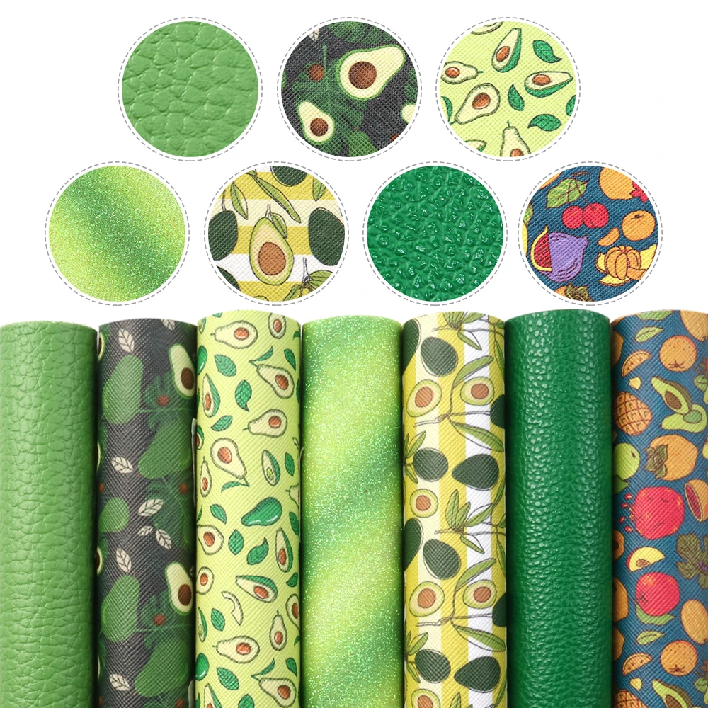 Новый набор из множества материалов 20*33 см фрукты синтетической кожи лоскутное