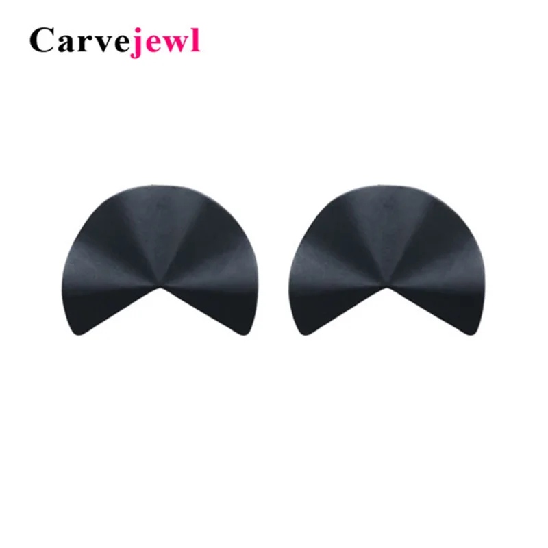 Серьги гвоздики Carvejewl серьги с листьями неправильной формы для женщин ювелирные