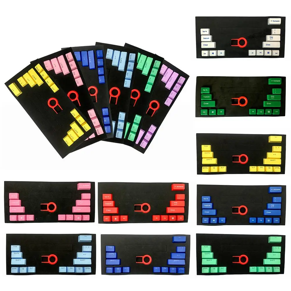 

14Pcs/Set PBT Clear ABS Colorful Color Matching for Mechanical Keyboard Keycaps