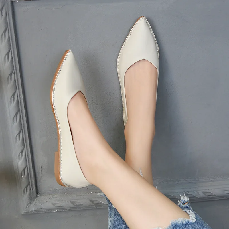 Туфли женские без шнуровки лоферы Повседневная Удобная обувь на плоской подошве