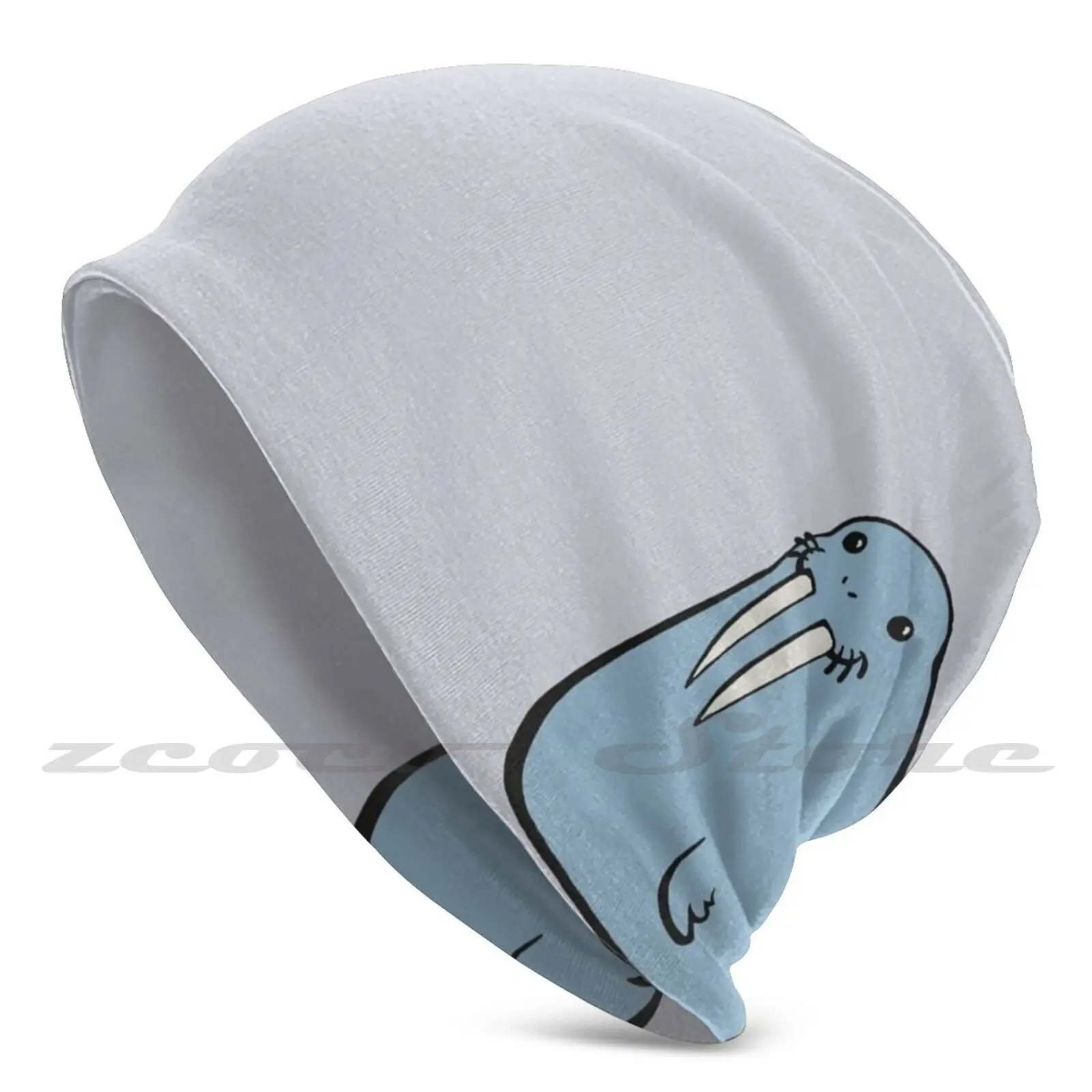 

Вязаная шапка Мэри для взрослых и детей, кепка для уличных занятий спортом, дышащая шапка для Морса, милая синяя Толстая шапка с животными