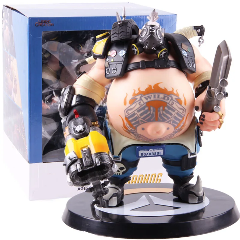 with colorful box Западная анимация Roadhog фигурки Mako Rutledge ПВХ фигурка Коллекционная модель игрушки - Цвет: with colorful box