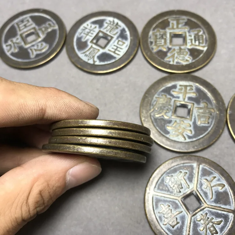 

LAOJUNLU Imitation Antique Copper Coins Pieces Set Cm Style Random Delivery