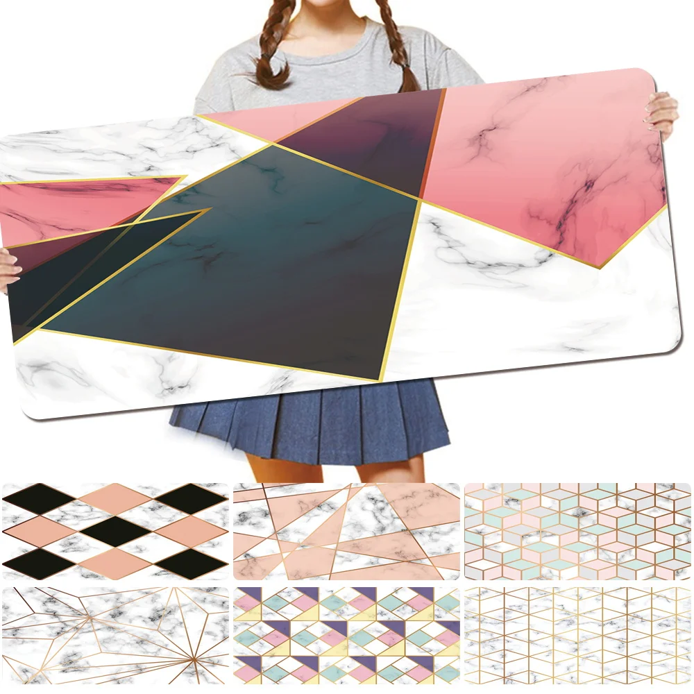 

Mouse Pad Antibacterial Waterproof Computer Mousepad High Quality PU Leather Print Pattern Anti-slip Mousepad Gamer