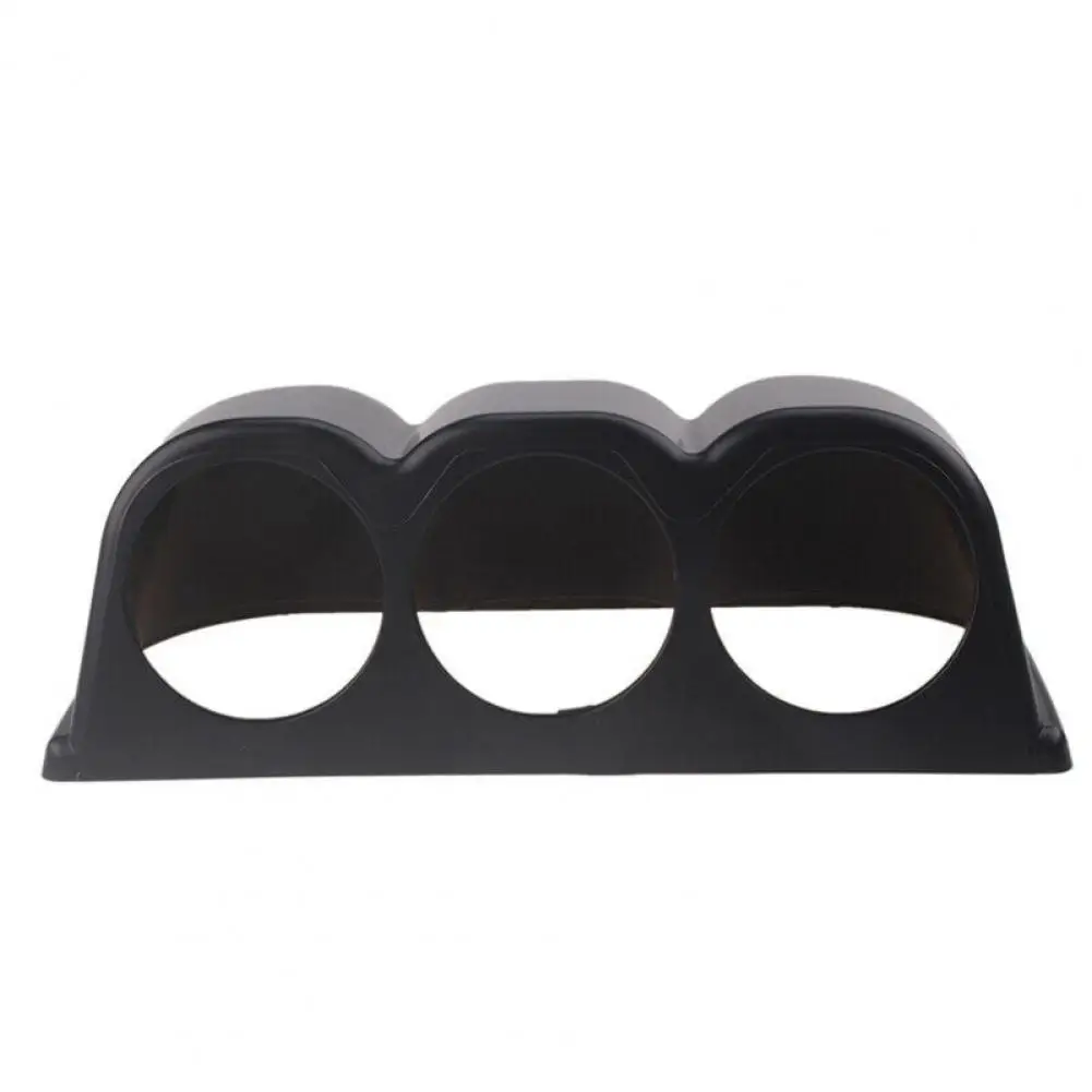 

Universal Matte Black Triple Gauge Pod Mount Dash Cover 3 Holes 6cm Meter Panel Holder for Autos