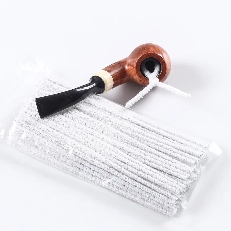 

100PCS 200pcs 500pcs Cotton Tobacco Smoking Pipe Cleaning Tool Smoke Pipe Cleaner For Cleaning brush