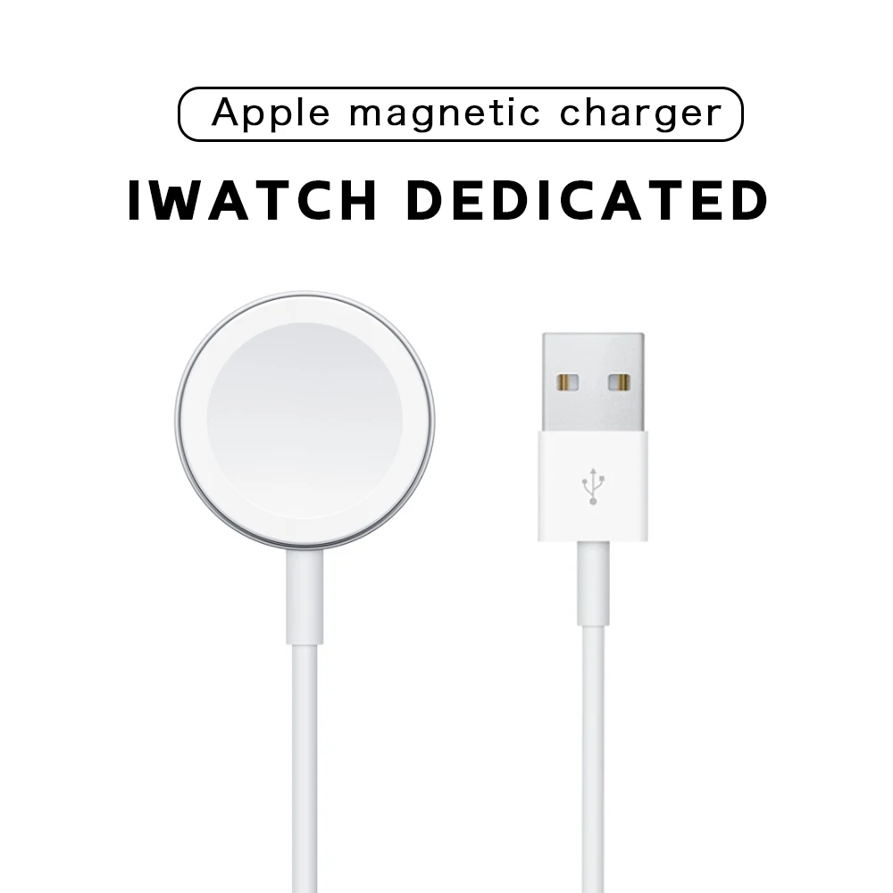 

USB Charging Cable fast Charger Dock for Apple Watch 6/SE/5/4 Magnetic Wireless Charger for iWatch SE/3/2/1 Charging Dock