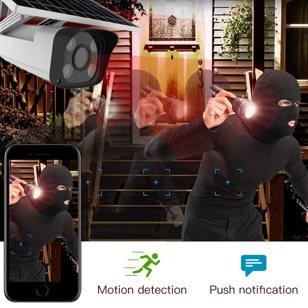 4 МП Солнечная камера IP Wifi наружная купольная беспроводная домашняя безопасности