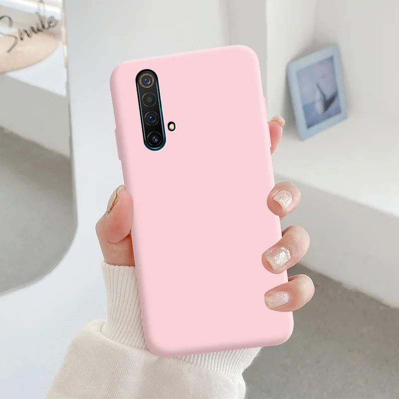 for oppo realme x3 case soft tpu silicone case for oppo x3 super zoom simple macaron colors candy black simple phone back cover free global shipping