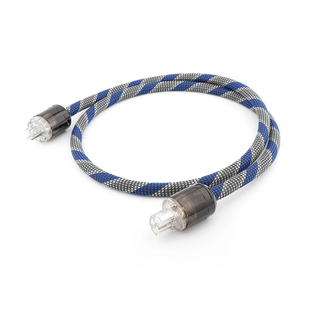 

YTER FP-314AG OFC silver plated HI-End US AC Power Cable Power Cord Audiophile Power Cable CD Tube amplifer headphone