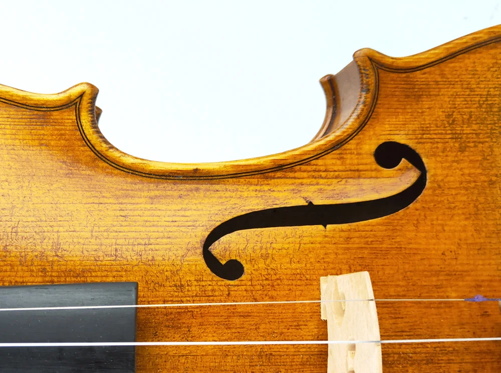 50 лет ели! Скрипка Harrison Amati 4/4 Geige#2158, уровень концерта и ручной работы масло антикварный лак