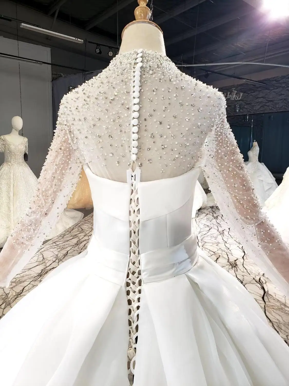 2020 online store china alibaba shop платье элегантное платье винтажное robe satin 웨딩  длинные платья