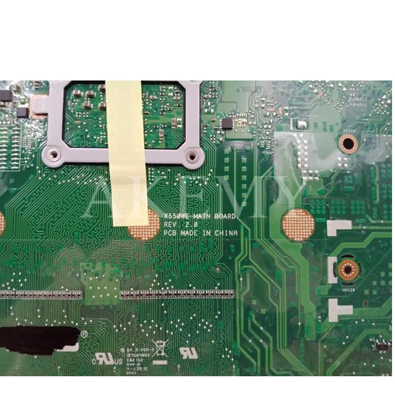 

AKEMY X550WE Laptop motherboard For Asus X550W X550WE X550W D552W X552WE original mainboard A6-6210U 4Gb RAM