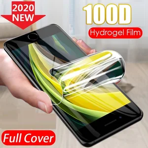 Protective Case On For Iphone 7 8 6 6s Plus Se 2020 Hydrogel Film For Iphone X XR XS Max Screen Prot