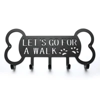metal pet leash dog leash hanger hook dog leash wall rack holder with free nail hanging on learn nylon leash pet key accessories