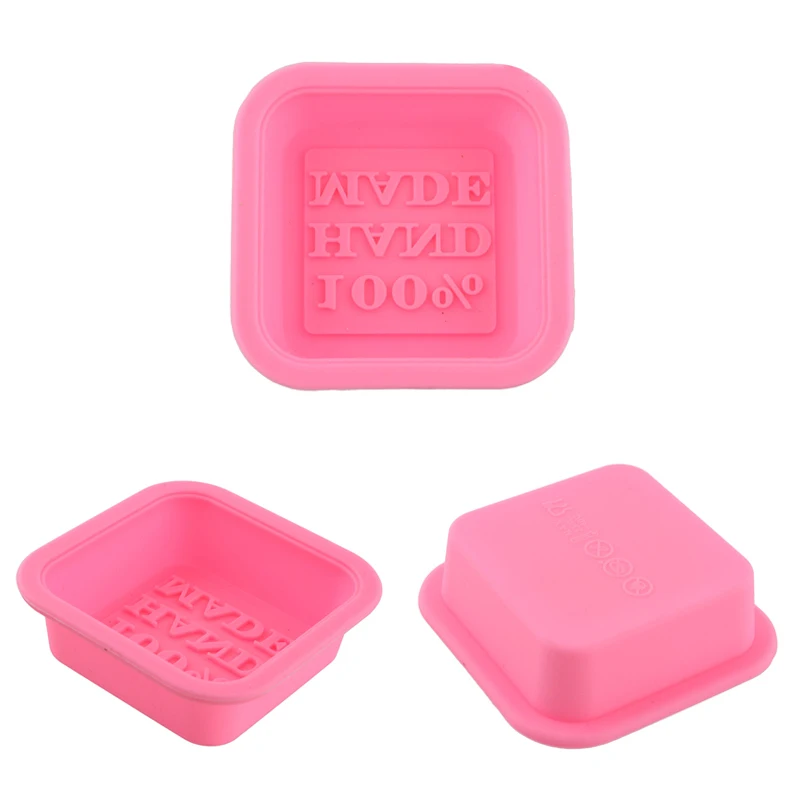 3D квадратной формы дизайн круглой ручной работы DIY силиконовые для мыла