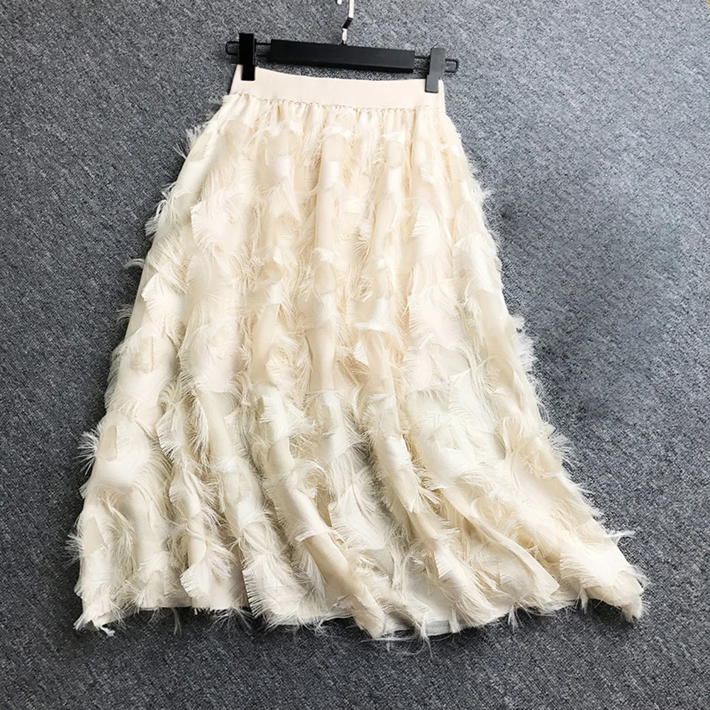 2020 Женская длинная юбка с высокой талией белые плиссированные юбки модные