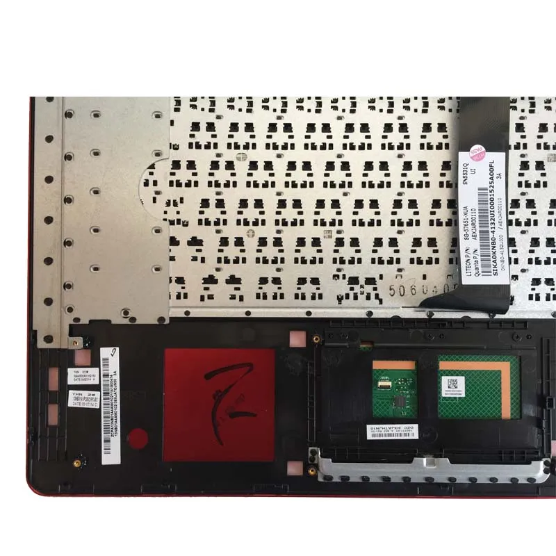 Новая русская клавиатура для ноутбука Asus X450 X450C X450CA X450CC X450CP X450L X450LA красная с