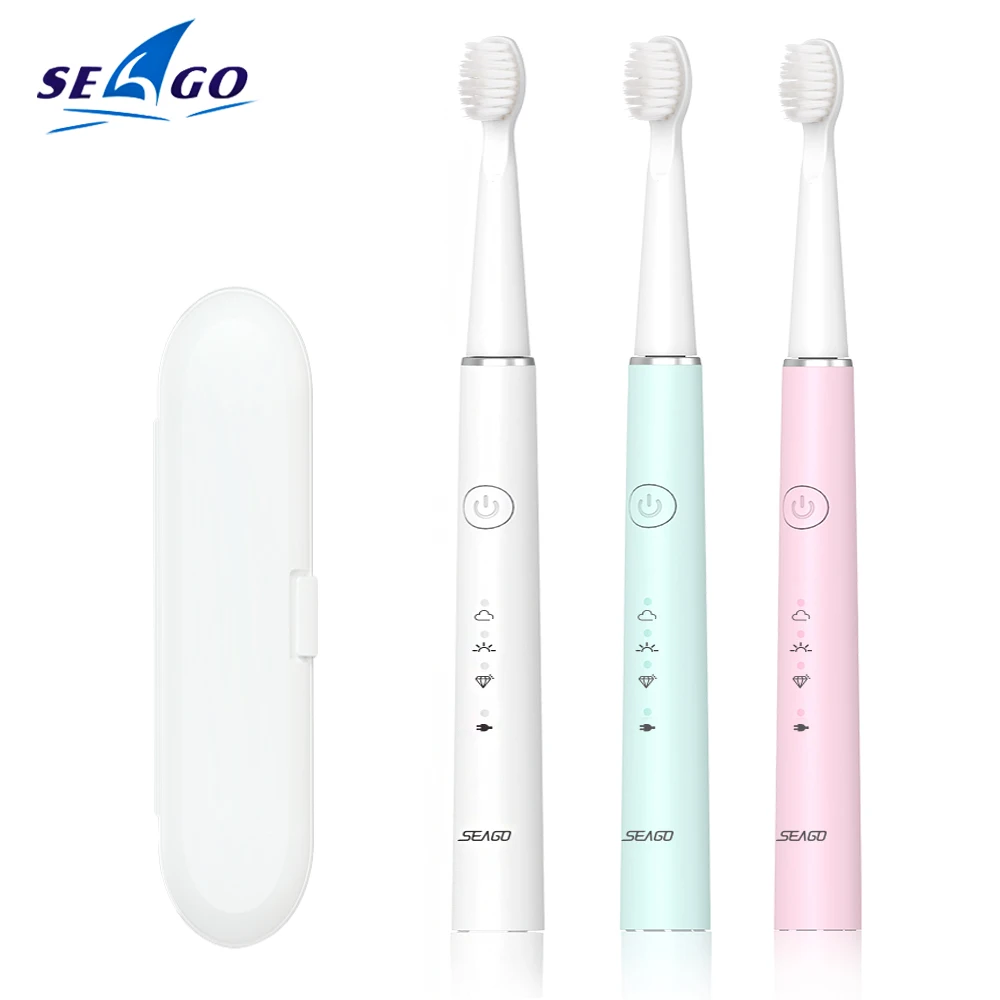 Электрическая зубная щетка Seago 5 режимов перезаряжаемая для отбеливания зубов