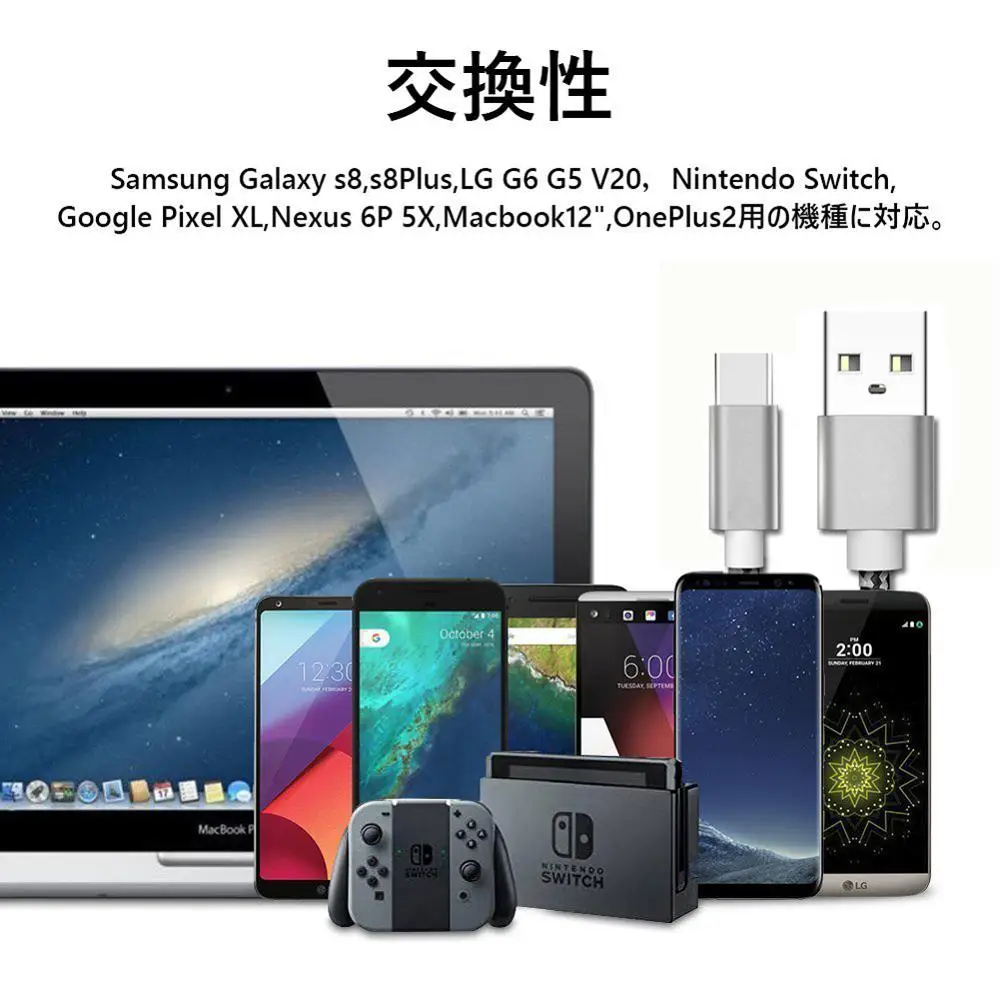 Фото Телефонный кабель USB Type-C для быстрой зарядки и синхронизации данных в нейлоновой Телефонный кабель USB Type-C для быстрой зарядки и синхронизации данных в нейлоновой