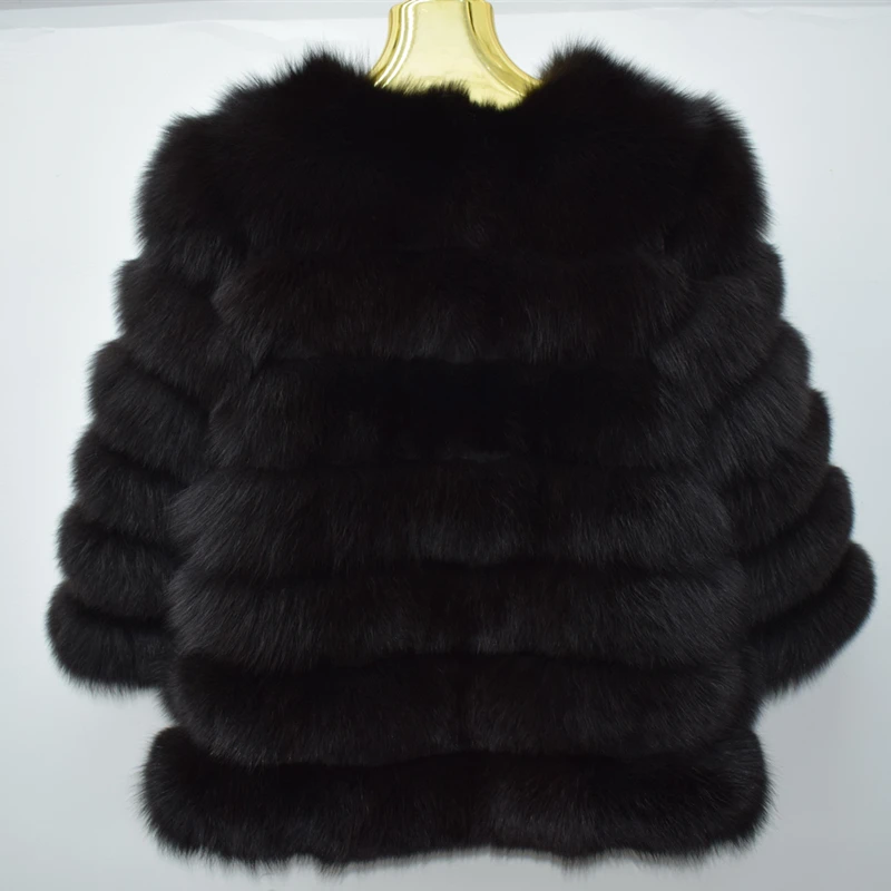 2021 new 60 cm fox skin coat for women, 100% natural fox skin coat for women, warm fox skin for women in winter