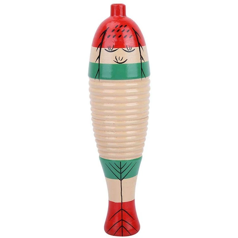 Деревянный Музыкальный скребок для рыбы Guiro набор Guiro2 деревянный музыкальный