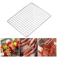 portable stainless steel square barbecue grill camping net rack for outdoor activities