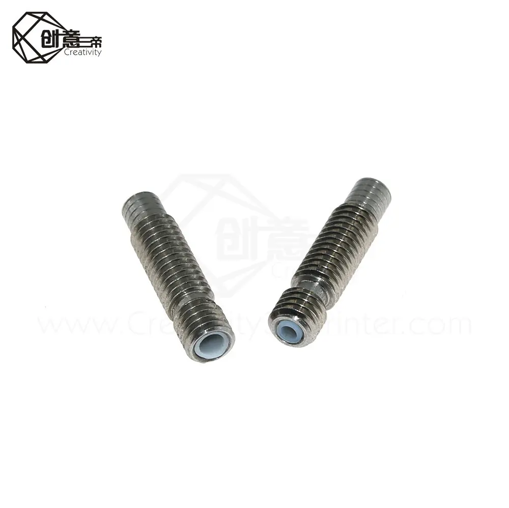 5 шт. V6 Heatbreak короткие тепловой перерыв Титан PTFE горло M6 для 1 75 мм 3 3D принтеры