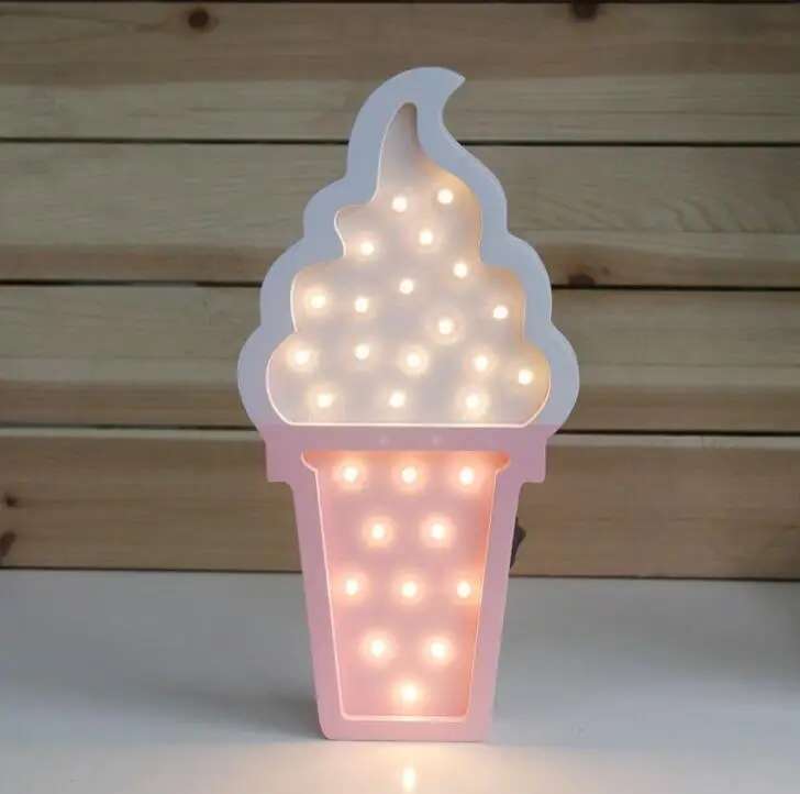 

Ice Cream LED Night Lights Birthday Gift Table Lights Children's Rooms Desktop Arrangements