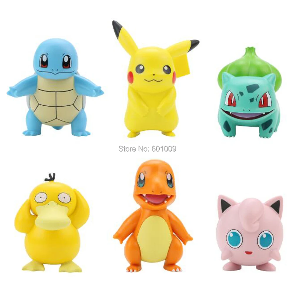 30 шт. экшн фигурки Pika Bul Psyduck Clefairy 5 7 см|Игровые и трансформеры| |