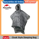 Накидка для сна Naturehike, портативный водонепроницаемый спальный мешок для отдыха на природе, зимнее пончо, ультралегкое туристическое одеяло