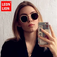 leonlion 2021 retro sunglasses women round vintage glasses for menwomen luxury eyeglasses women small lunette soleil homme