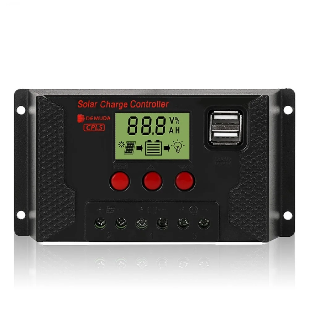 12v/24v солнечная зарядка для Домашний Светильник набор 10A LCD Солнечная r и