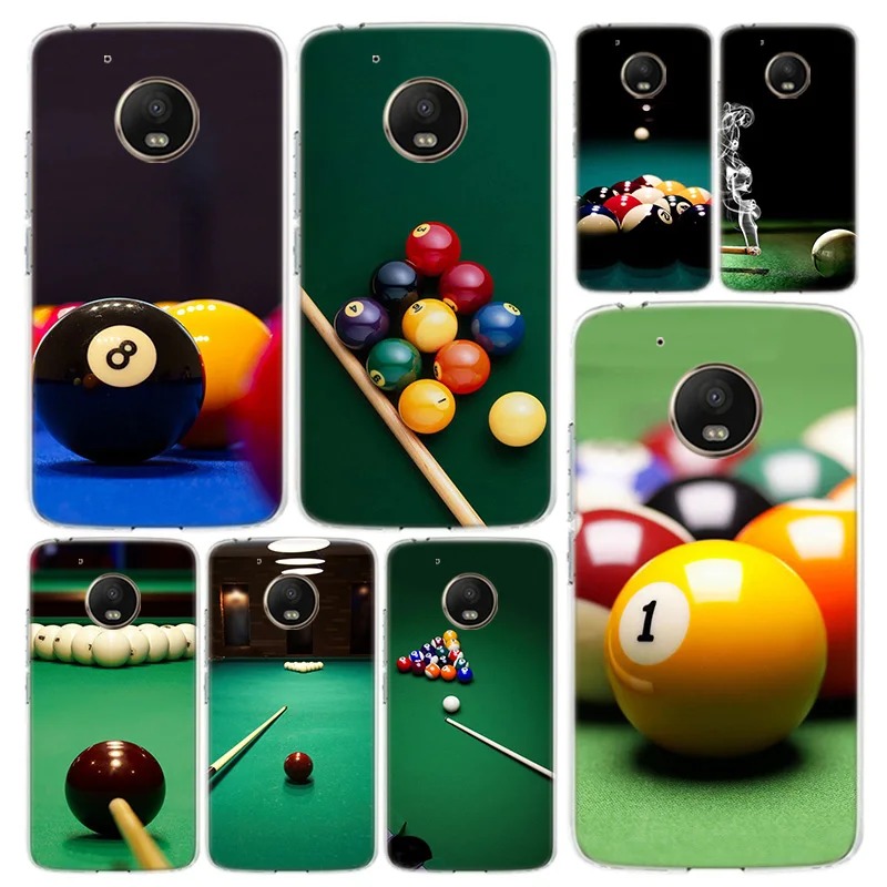 Чехол для телефона с изображением бильярда Motorola Moto G9 G8 G7 G6 G5S E6 E5 Power Plus Play One Action Macro