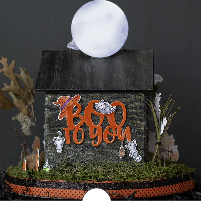 Металлические штампы Boo to You с надписями для рукоделия скрапбукинга фотоальбома