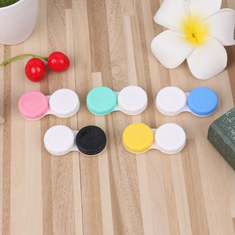 Новые простые 1 шт. для мужчин и женщин контактные линзы коробка пластиковых