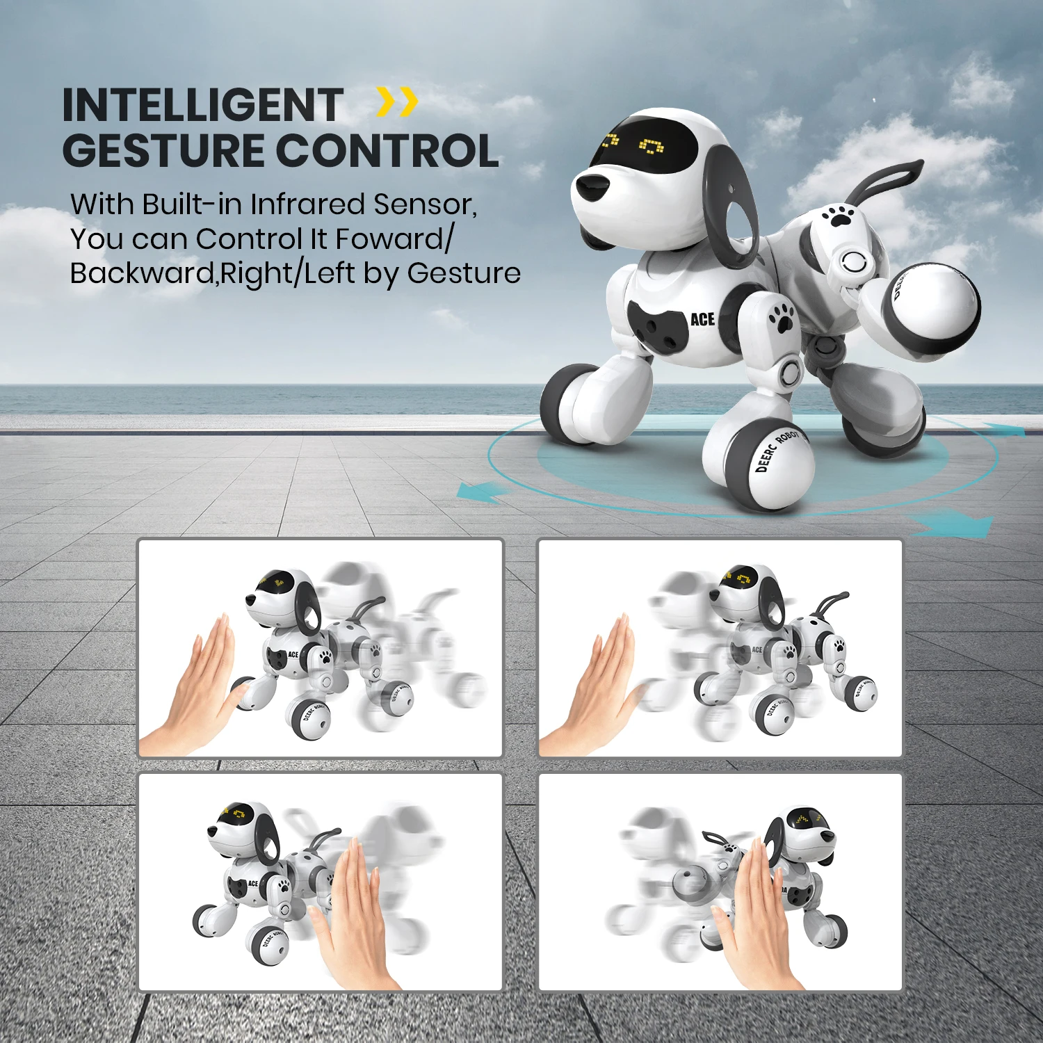 Детский программируемый умный робот-собака с датчиком жестов | Игрушки и хобби