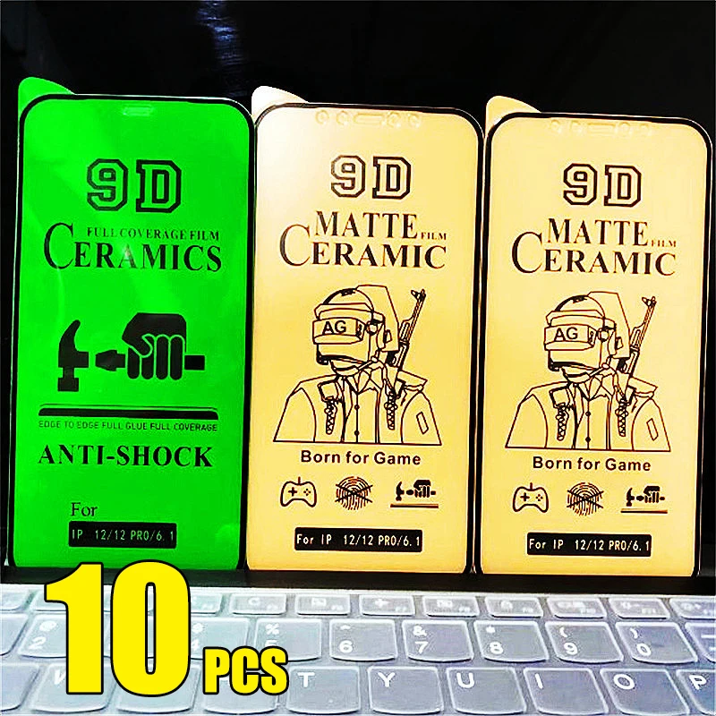 10 шт. 9D керамическая пленка матовая защитная для экрана полное покрытие