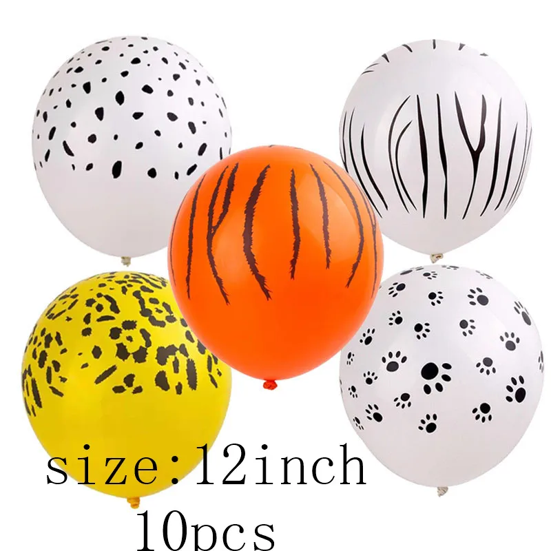 mix1 10pcs 1 комплект латексные воздушные шарики в виде животных зеленые джунгли тематические вечерние шары Детские фольгированные шары для детского душа день рождения Декор детские игрушки мяч - Цвет: mix1 10pcs