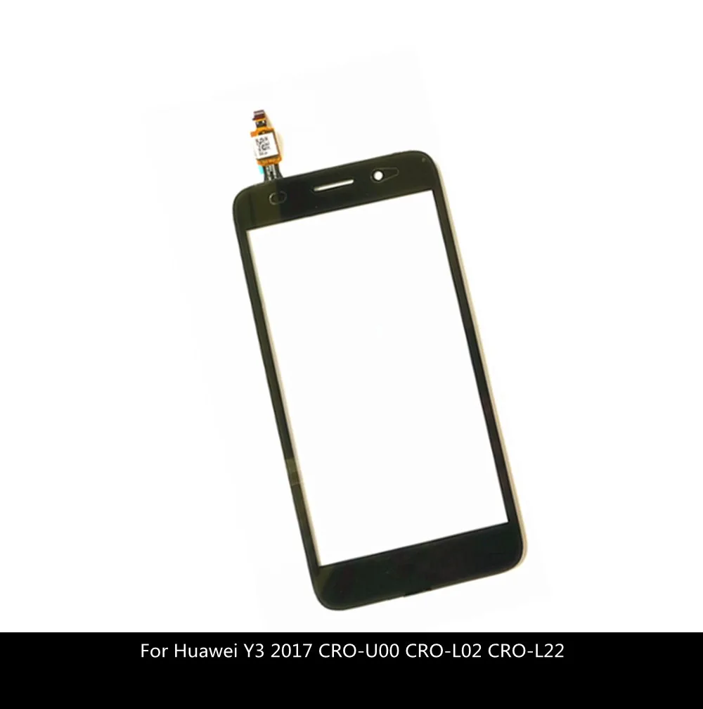 5 0 дюймов сенсорный экран для Huawei Y3 2017 CRO-U00 CRO-L02 CRO-L22 дигитайзер стеклянная линза
