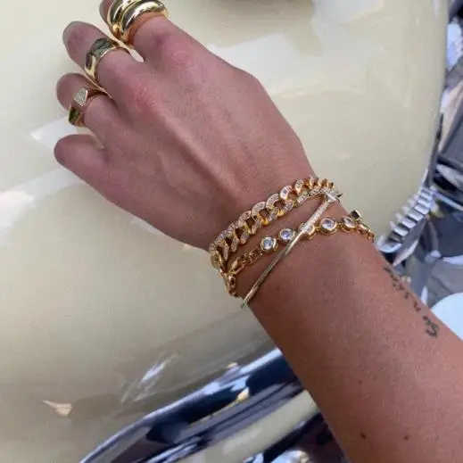 Изящные Ювелирные изделия для пар женщин и мужчин украшенные блестками в стиле