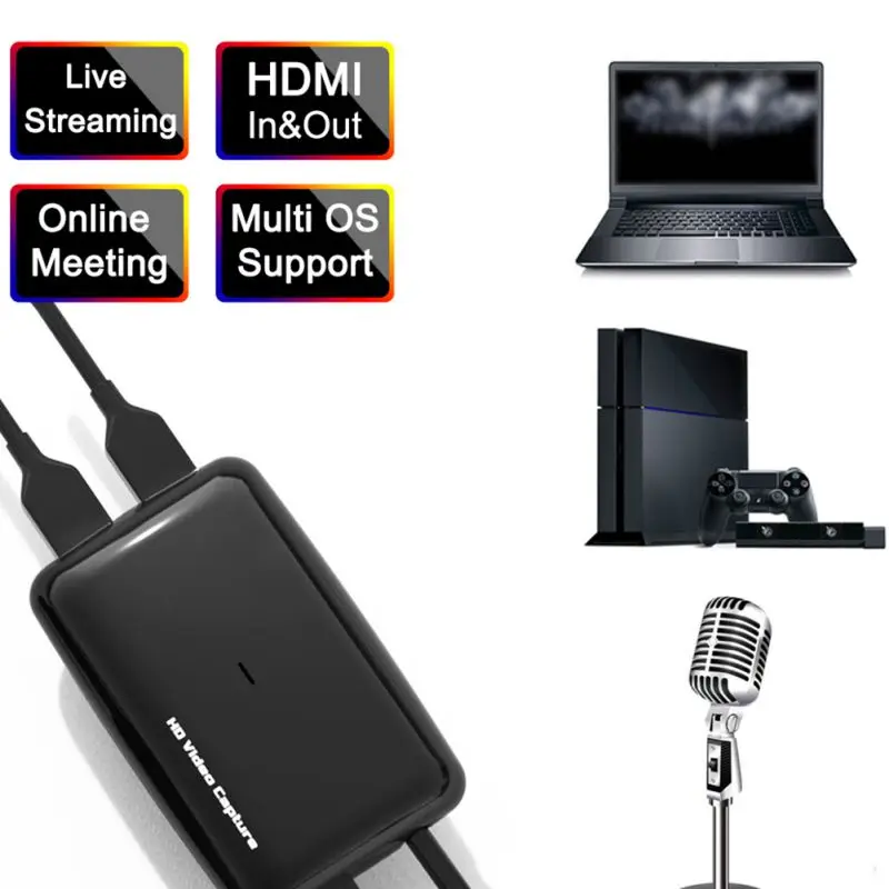 Full HD видео захвата коробка USB3.0 1080 60 поддерживает Windows 7 8 10 OSX 9|Карты видео- и