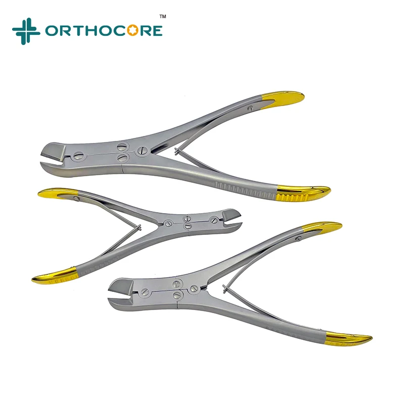 

Plate pin cutting plier tc gold implant cutter side and end cutting veterinary orthopedic instruments