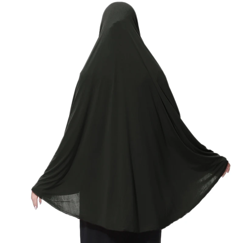 Hijab для женщин мусульманский модный длинный головной убор тюрбан зеленый Hijeb