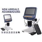 Цифровой USB микроскоп AD106 с экраном для ремонта телефонов, паяльный инструмент BGA SMT, биологическая оценка ювелирных изделий для детей, подарок