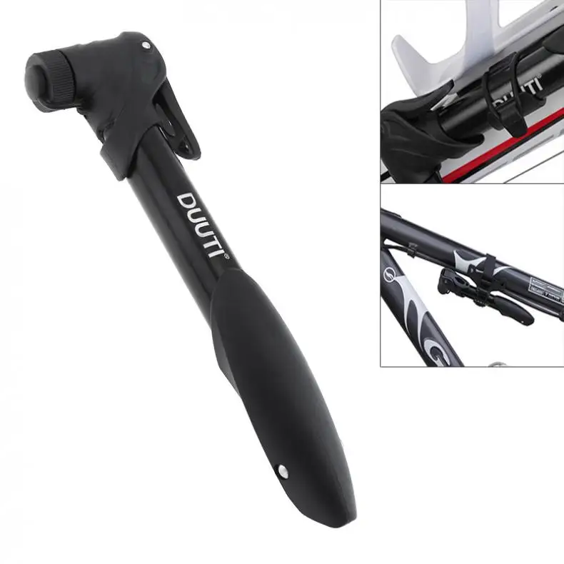 

Bicycle Pump Portable Mini Two-Way Air Outlet Supports American and French Nozzle with Bicycle Pump Seat and Bicycle Pump Strap