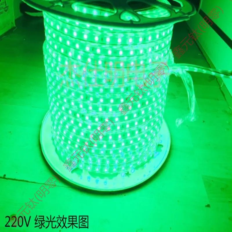 

220V LED strip red yellow blue green white warm white pink ice blue highlighted High quality lamp bar 60leds/m